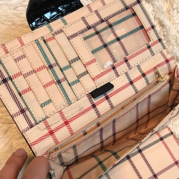 Y2k Liz Claiborne Black Snake Emboss Print Wallet - Picture 7 of 8